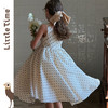 Littletime女童连衣裙春夏儿童法式复古气质公主裙中大童吊带长裙 商品缩略图3