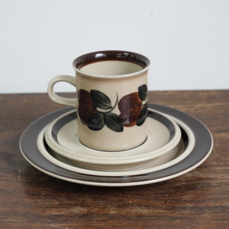 【苏州】芬兰Arabia Ruija咖啡杯碟 瘦高三件套 A0254