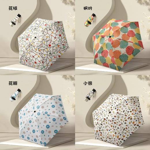 【恒鼎  五折黑胶晴雨两用迷你伞】一只230G，黑胶材质，四季可用，掌心之物，方便携带，轻到无感，黑胶更高级更扛风更防晒~ 商品图2