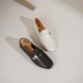 西村名物2025年春季新款舒适平底复古百搭低跟单鞋T25AM14971