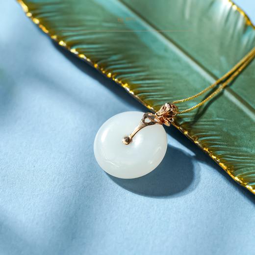 【一口价】【翠瑛映韵】金镶玉平安吊坠 商品图3