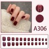 A306【赠胶水】显白穿戴甲片高级感爆闪美甲片 假指甲 甜酷简约御姐辣妹24片/套 商品缩略图0