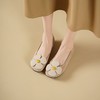 西村名物2025年春季新款舒适平底花瓣配饰百搭低跟单鞋X25AE14631 商品缩略图2