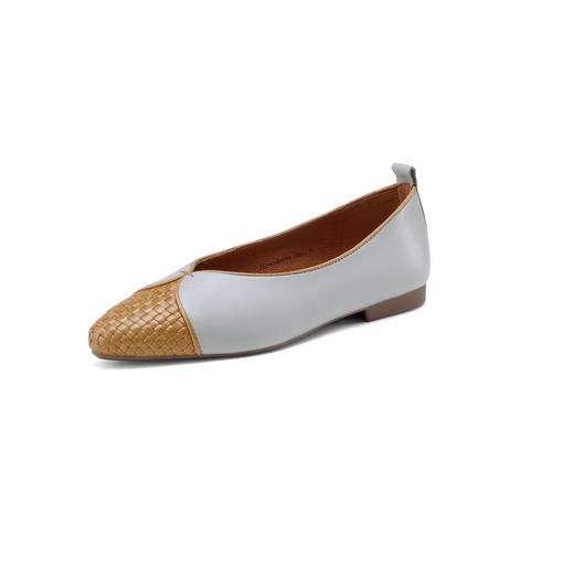 西村名物2025年春季新款舒适平底复古百搭低跟拼色单鞋X25AE14531 商品图11