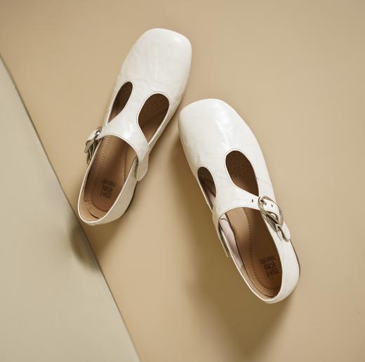 西村名物2025年春季新款舒适平底复古百搭低跟玛丽珍单鞋X25AM14611 商品图7