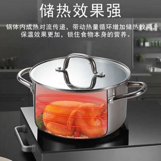 【臻选家电】苏泊尔（SUPOR）乐尚不锈钢22cm汤锅加厚炖锅 燃气电磁炉通用 煲汤锅VT22WAS01 商品图2