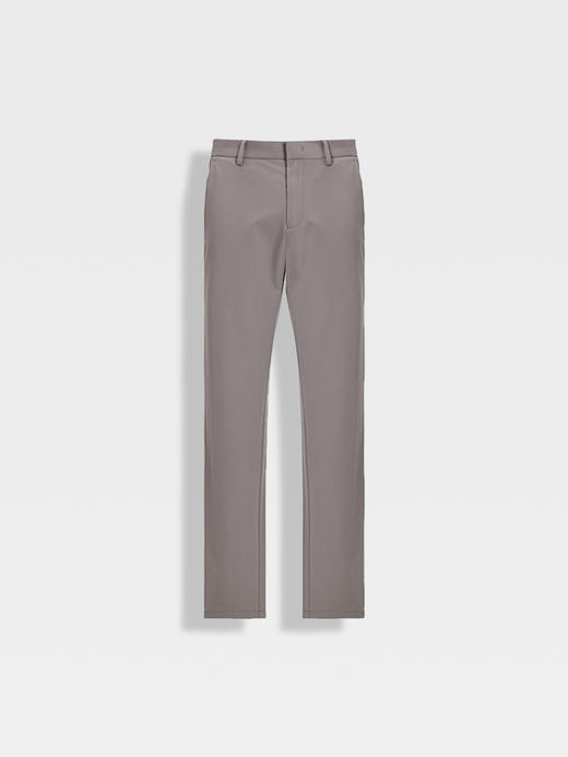 callisto水雾灰莫代尔桑蚕丝混纺休闲裤 商品图0