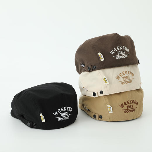 【前进帽设计，童趣洋气】宝宝韩版帽子 春秋季洋气前进帽 男童贝雷帽 可调节儿童鸭舌帽-QQ 商品图0