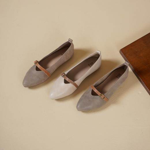 西村名物2025年春季新款舒适平底复古百搭平跟单鞋X25AE14621 商品图3