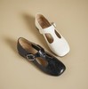 西村名物2025年春季新款舒适平底复古百搭低跟玛丽珍单鞋X25AM14611 商品缩略图0