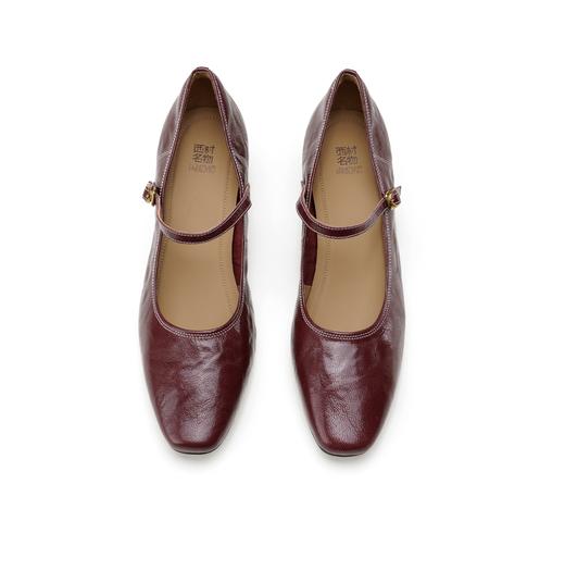 西村名物2025年春季新款舒适复古百搭中跟玛丽珍单鞋X25AE15461 商品图3