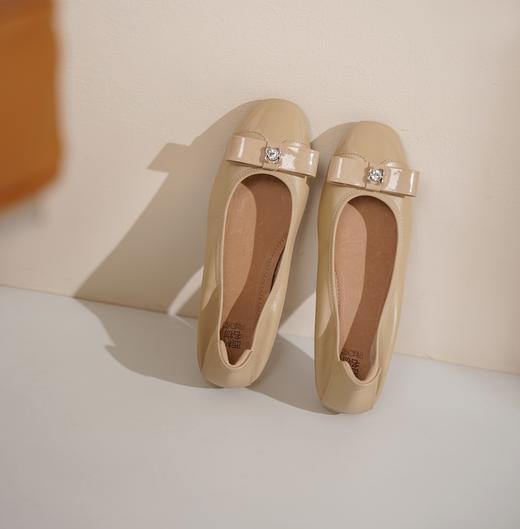 西村名物2025年春季新款舒适平底复古百搭低跟单鞋X25AE14221 商品图6