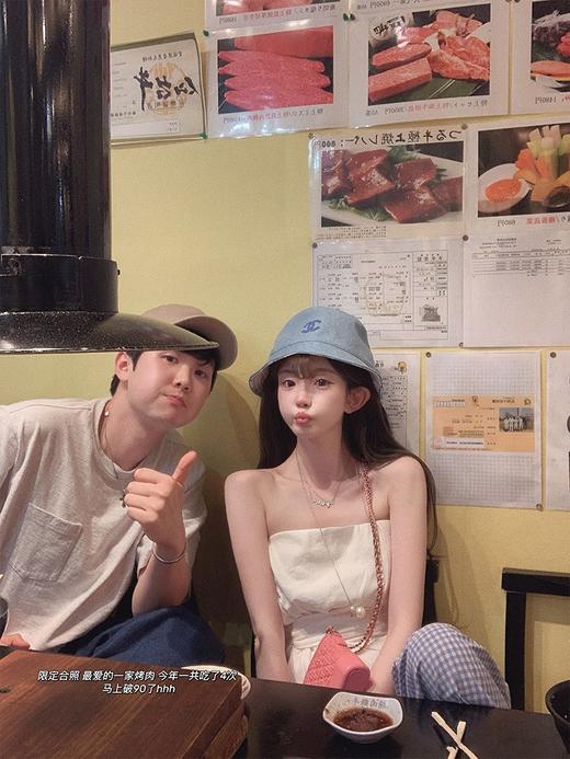 金蘑菇菇 夏日抹胸套组/ 时髦甜抹胸+工装裤套装夏季 商品图3