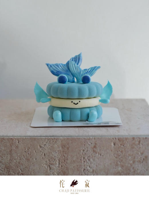 双鱼座慕斯(很小）（翻糖比较沉，收到尽快食用） 商品图1