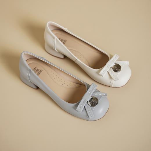 西村名物2025年春季新款舒适平底复古百搭低跟单鞋X25AE14481 商品图0