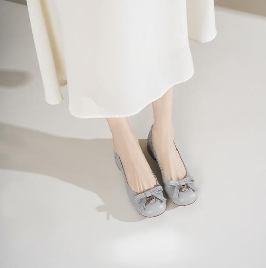 西村名物2025年春季新款舒适平底复古百搭低跟单鞋X25AE14481 商品图2