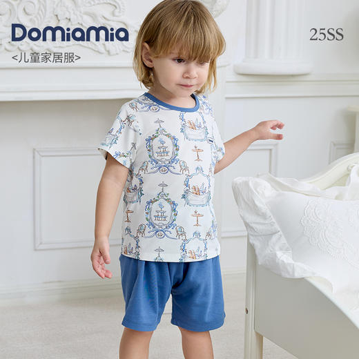 Domiamia宝宝家居服新生儿爬服婴儿衣服春夏款连体衣夏季短袖睡衣 商品图3