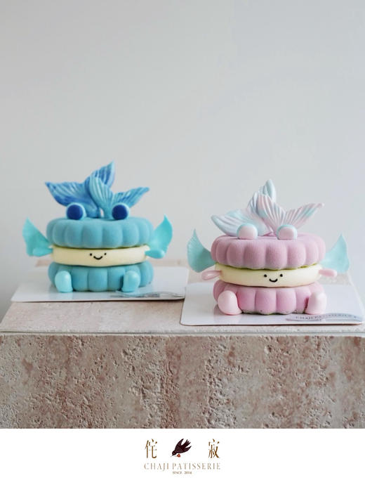 双鱼座慕斯(很小）（翻糖比较沉，收到尽快食用） 商品图0