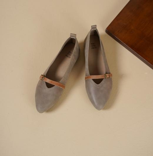 西村名物2025年春季新款舒适平底复古百搭平跟单鞋X25AE14621 商品图7