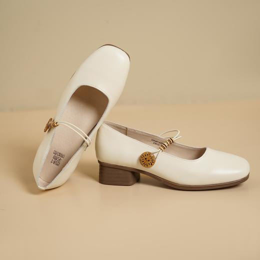西村名物2025年春季新款舒适平底复古百搭低跟玛丽珍单鞋X25AE14251 商品图7