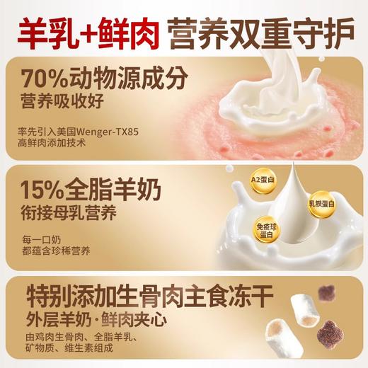 猫粮官方旗舰店正品麦富迪奶糕幼猫粮成猫试吃装羊奶鲜肉冻干猫食 商品图2