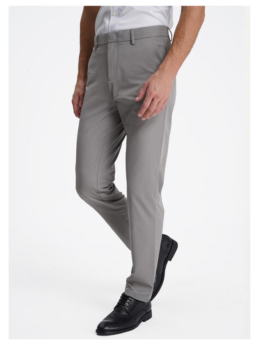 callisto水雾灰莫代尔桑蚕丝混纺休闲裤 商品图3