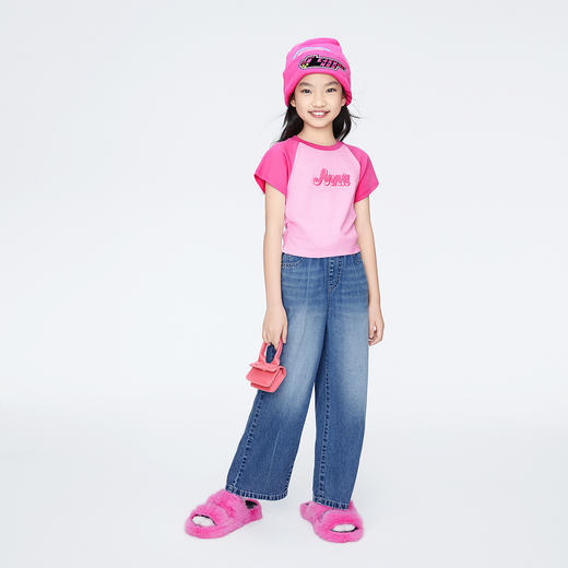 女童全腰牛仔单裤夏季新款安奈儿童装EG526129 商品图3