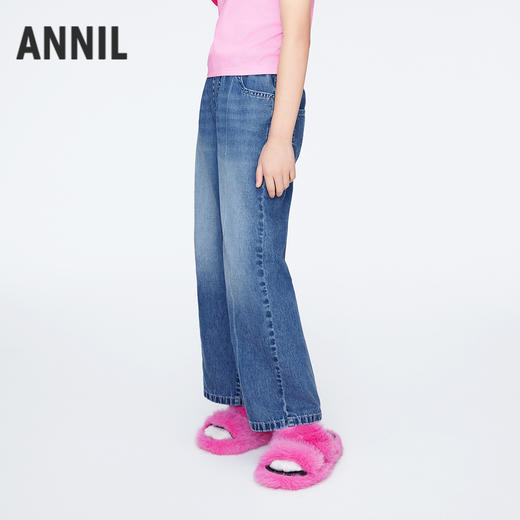 女童全腰牛仔单裤夏季新款安奈儿童装EG526129 商品图2