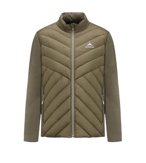 25/26SURPINE羊毛一体织拼接羽绒服 男密境棕 商品图0