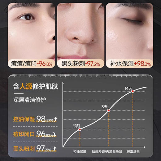 【送起泡网】泊紫汀兰男士极光净透洁面乳 男士专研 保湿去油 淡印去黑头 温和不紧绷 商品图3