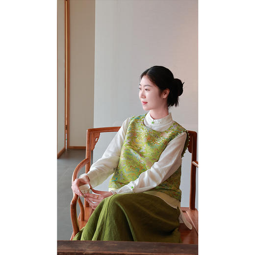 【抖音专属】新中式马甲（25704054春辰高定款） 商品图1