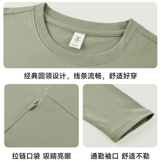 跃牌【PF系列】迪家同款吸湿速干卫衣圆领都市通勤透气男长袖春秋冬户外骑行运动61213 商品图1