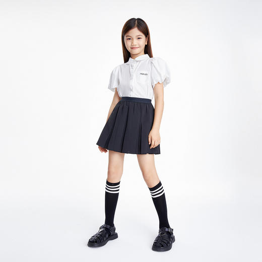 女童翻领短袖上衣夏季新款安奈儿童装EG521168 商品图3