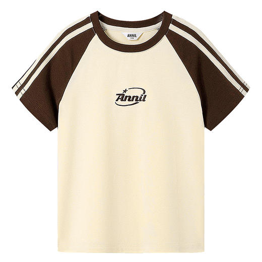 女童圆领短袖针织衫夏季新款安奈儿童装EG521164 商品图5