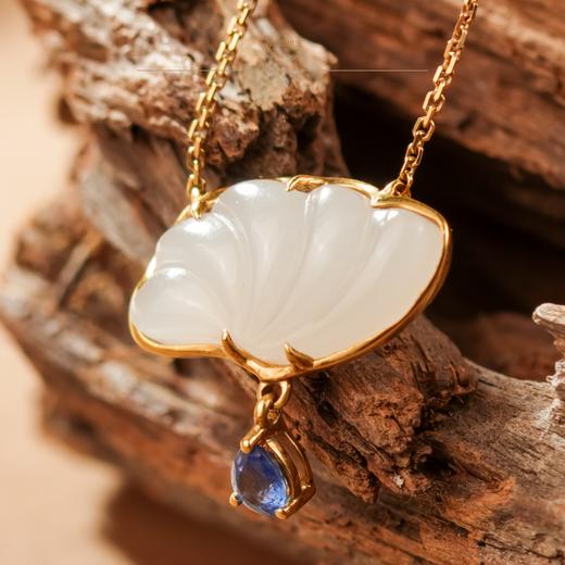 新疆国玉盟世玉【灵贝绮梦】金镶玉吊坠【带证书·顺丰物流】 商品图2