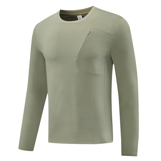 跃牌【PF系列】迪家同款吸湿速干卫衣圆领都市通勤透气男长袖春秋冬户外骑行运动61213 商品图4