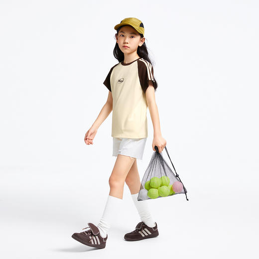 女童圆领短袖针织衫夏季新款安奈儿童装EG521164 商品图3