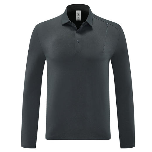 跃牌【PF系列】新款POLO衫运动长袖上衣男春秋季商务休闲通勤打底立领t恤男装61209 商品图4