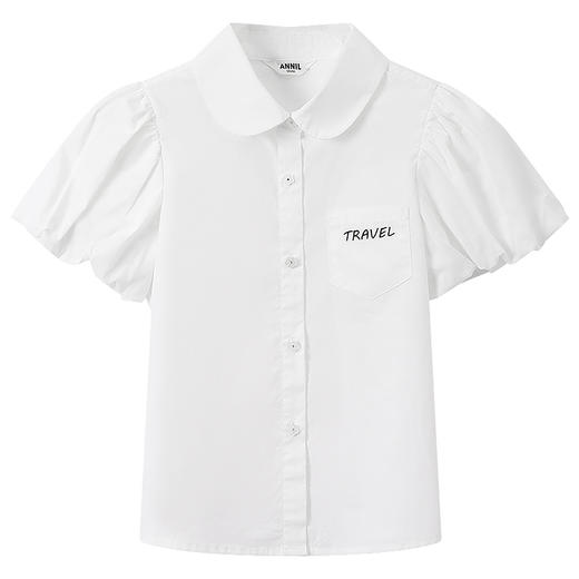 女童翻领短袖上衣夏季新款安奈儿童装EG521168 商品图6