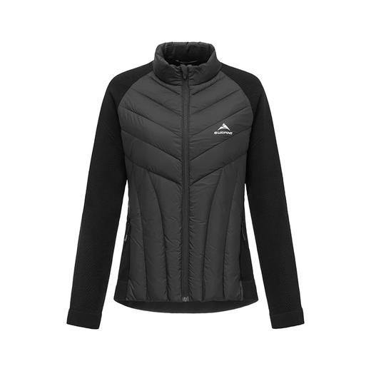 26/27SURPINE羊毛一体织拼接羽绒服 女黑 商品图0