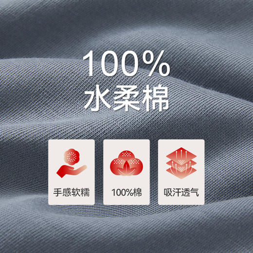 Threegun三枪 【水柔棉】男士家居休闲长裤睡裤-61087B011 商品图9
