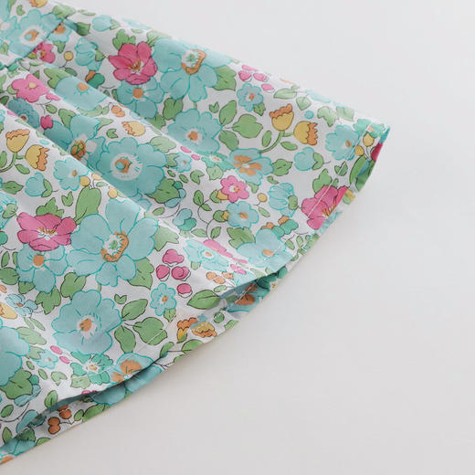 【马克珍妮 芦芙系列】夏装新款 女童花卉泡泡袖连衣裙220317 商品图4