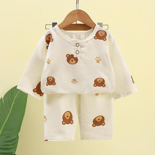 【🔥白菜价39.9/2套起】80-160码儿童春夏季家居服男童薄款睡衣中小童空调服女童休闲韩版中袖套装聚 商品图1