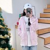 2025春季新款粉色减龄连帽卫衣高级感盐系做旧宽松上衣 商品缩略图3