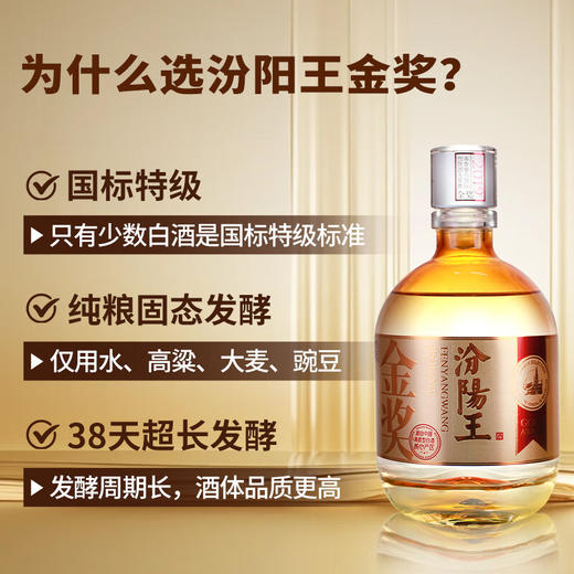 【单瓶】特级酒体 汾阳王 金奖 清香型 53度 500ml 商品图7