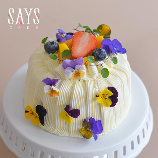 春语鲜果花篮戚风 Fresh fruits chiffon cake 商品图1