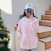 2025春季新款粉色减龄连帽卫衣高级感盐系做旧宽松上衣 商品缩略图1