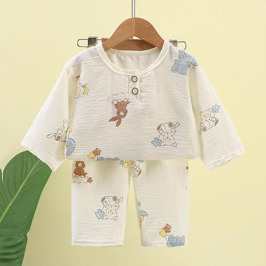 【🔥白菜价39.9/2套起】80-160码儿童春夏季家居服男童薄款睡衣中小童空调服女童休闲韩版中袖套装聚 商品图2