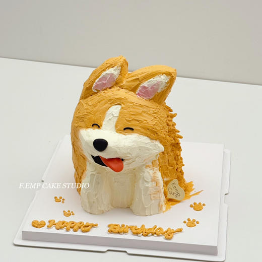 吹风小狗蛋糕 商品图0