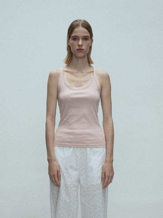 VC｜SS25114 Kaz basic tank top [吊带上衣 白 / 浅蓝 / 粉 / 棕 / 黑 ] 商品图7